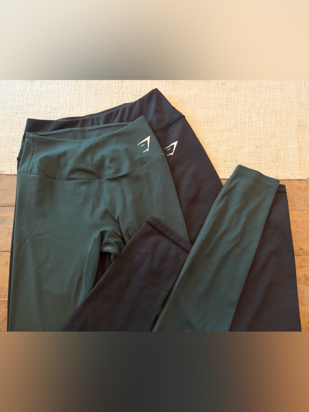 Large and small Gymshark leggings